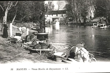 Mantes-Vieux-Moulin-de-Dennemont Les blanchisseuses