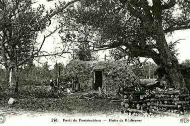 Hutte de bucherons en Foret de Fontainebleau