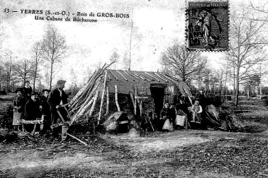 Cabane de bucherons dans le Bois de Gros-Boisa Yerres