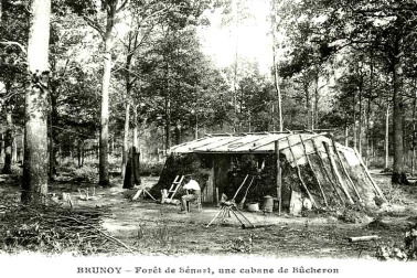 BRUNOY - Cabane de Bucheron Foret de Senart en 1913