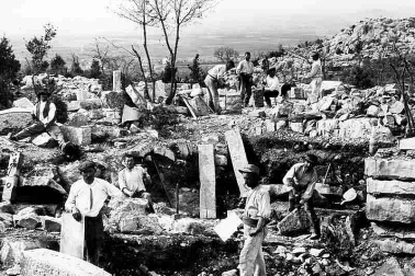 Les carriers en 1890 au travail