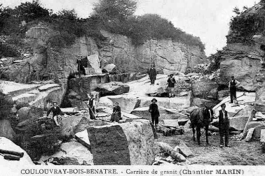 Carriere de granit - Chantier Marin en 1916