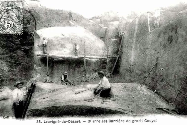 Au lieu-dit Pierrelee Carriere de granit Gouyet