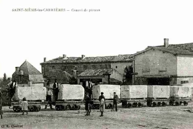 Convoi de pierre a Saint-Meme-Les-Carrieres